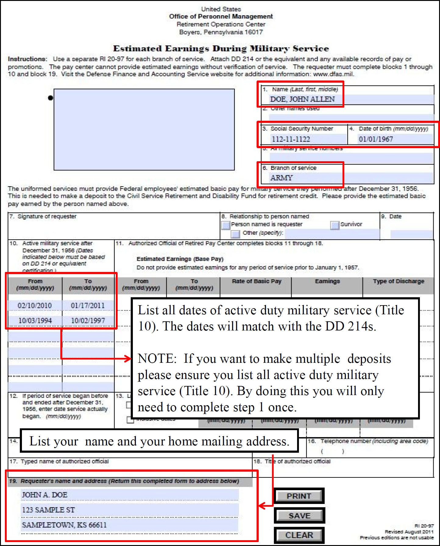 Fast Federal Resumes | Make Military Deposit - Fast Federal Resumes